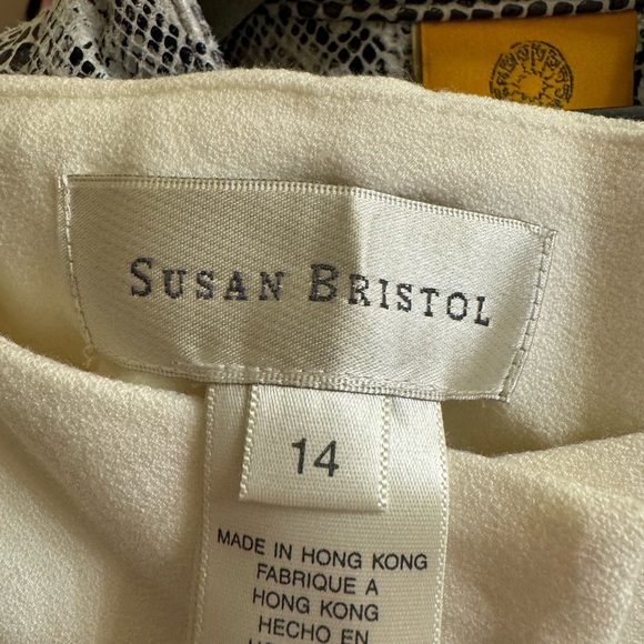 Beautiful winter white Susan Bristol pants size 14. - Picture 2 of 5